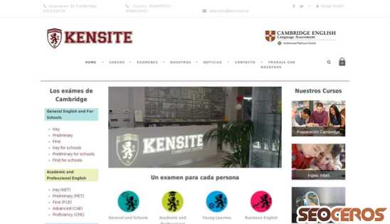kensingtonsite.com desktop náhľad obrázku