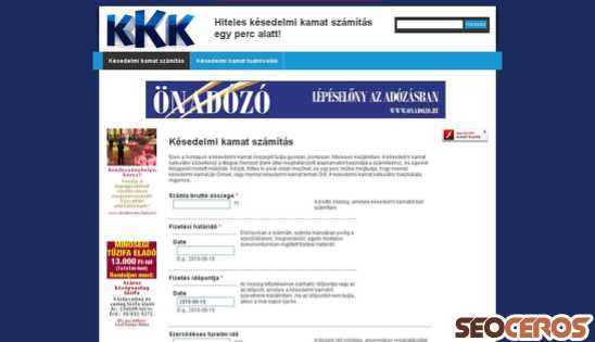 kesedelmi-kamat.hu desktop obraz podglądowy
