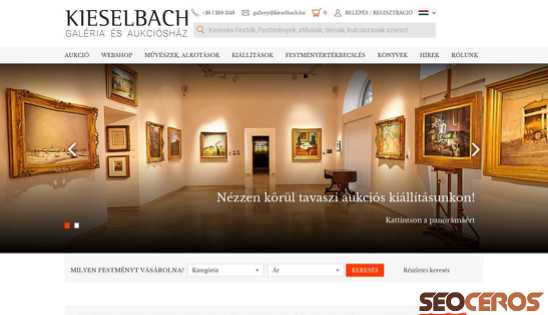 kieselbach.hu desktop előnézeti kép