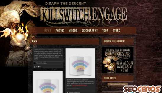 killswitchengage.com desktop previzualizare
