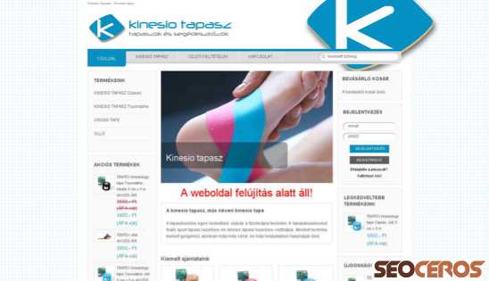 kinesio-tapasz.hu desktop vista previa