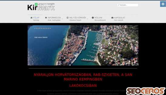 kirmark.hu desktop előnézeti kép