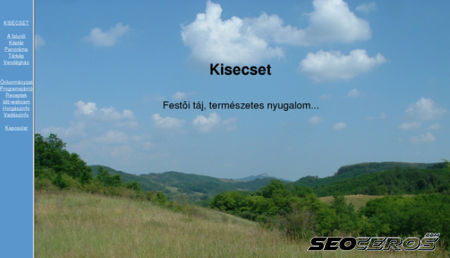 kisecsetinfo.hu desktop náhled obrázku
