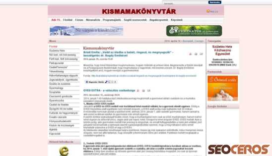 kismamakonyvtar.hu desktop obraz podglądowy