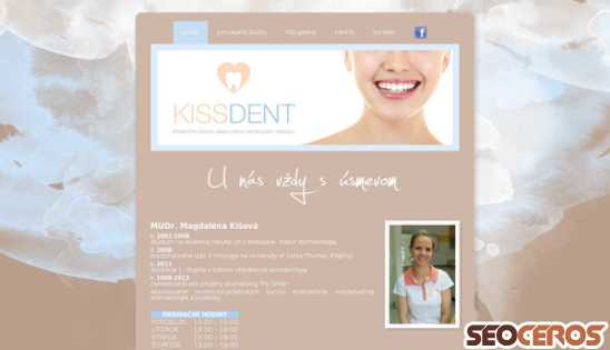 kissdent.sk desktop vista previa