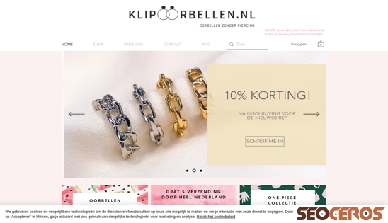 klipoorbellen.nl desktop náhled obrázku