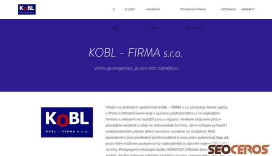 koblfirma.cz desktop förhandsvisning