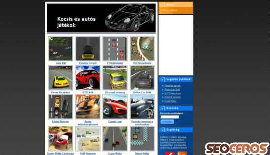 kocsis-jatekok.com desktop előnézeti kép
