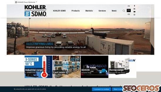 kohler-sdmo.com desktop náhled obrázku