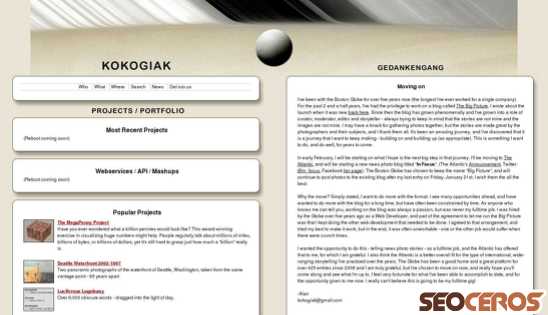 kokogiak.com desktop náhľad obrázku