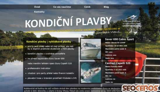kondicniplavby.cz desktop előnézeti kép