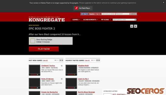 kongregate.com desktop előnézeti kép