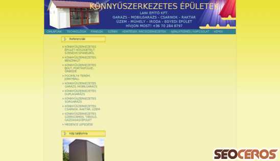 konnyuszerkezetesgarazs.hu desktop náhľad obrázku