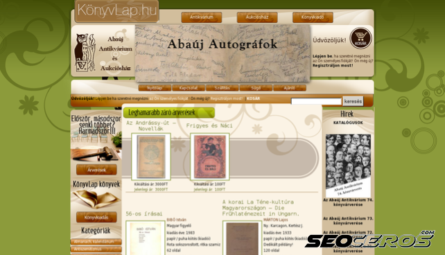 konyvlap.hu desktop előnézeti kép