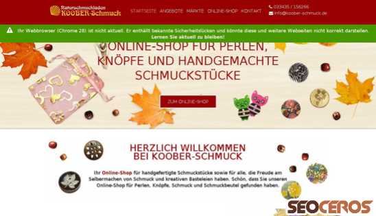 koober-schmuck.de desktop előnézeti kép