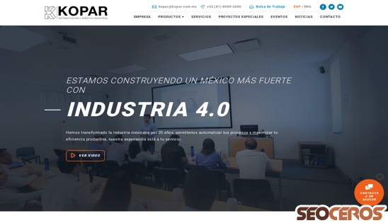 kopar.com.mx desktop preview
