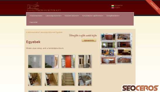 koranbutor.hu/Egyebek desktop förhandsvisning