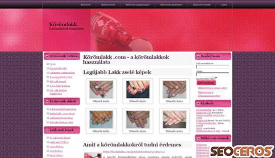 koromlakk.com desktop előnézeti kép