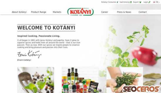kotanyi.com desktop prikaz slike