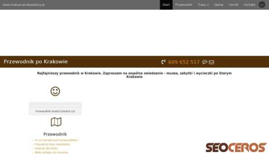 krakow-przewodnicy.pl desktop förhandsvisning