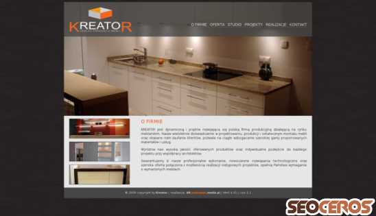 kreator-meble.pl desktop előnézeti kép