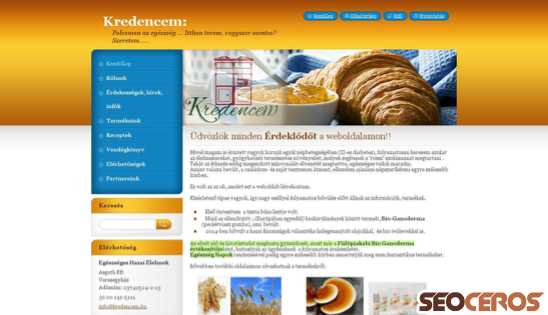kredencem.hu desktop előnézeti kép