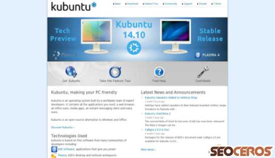 kubuntu.org desktop obraz podglądowy