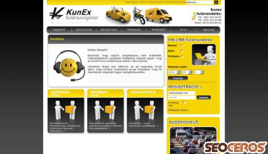kunex.hu desktop preview