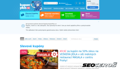 kuponplus.cz desktop Vorschau