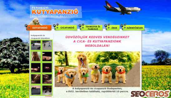kutyapanziok.hu desktop előnézeti kép