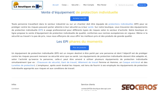la-boutique-des-epi.com desktop previzualizare