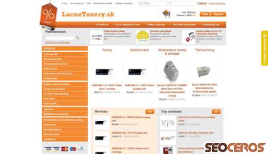 lacnetonery.sk desktop preview