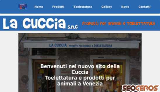 lacucciavenezia.it desktop náhled obrázku