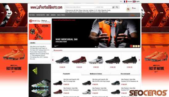 lafootballboots.com desktop preview