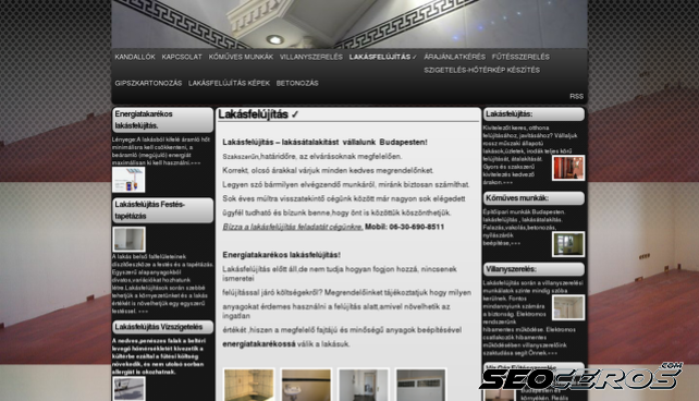 lakasfelujitas2011.hu desktop Vorschau