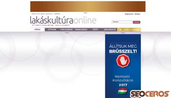 lakaskultura.hu desktop náhľad obrázku