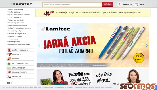 lamitec.sk desktop preview