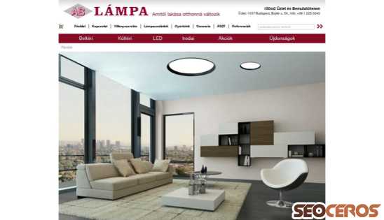 lampainfo.hu desktop előnézeti kép