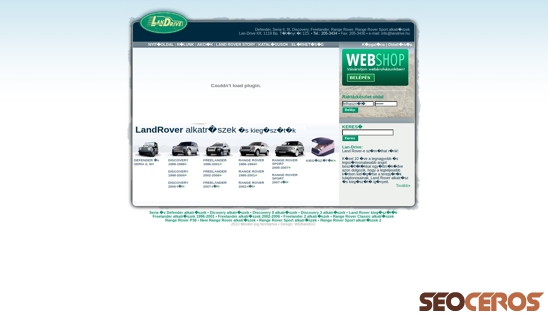 landrive.hu desktop náhľad obrázku