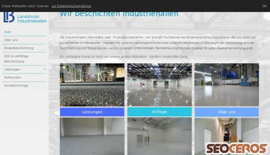 landshuter-industrieboden.de desktop náhled obrázku