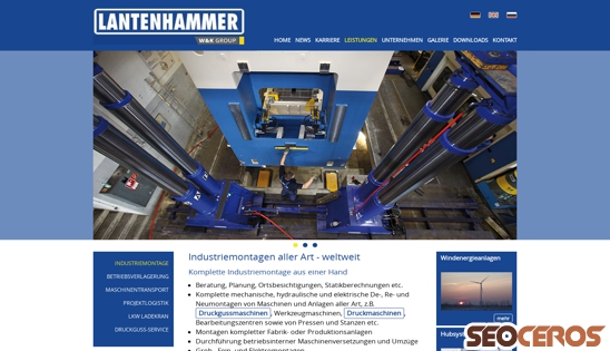 lantenhammer.com/industriemontagen-weltweit/index.html desktop förhandsvisning