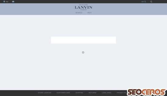 lanvin.com desktop förhandsvisning