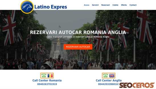 latinoexpres.ro desktop förhandsvisning