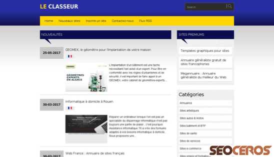 le-classeur.be desktop náhľad obrázku
