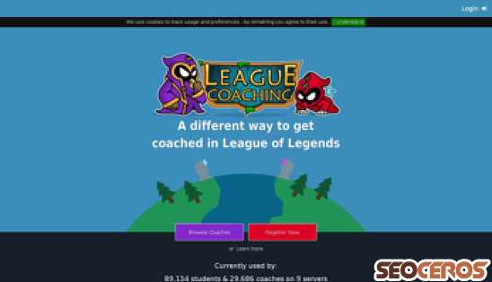 leaguecoaching.gg desktop प्रीव्यू 