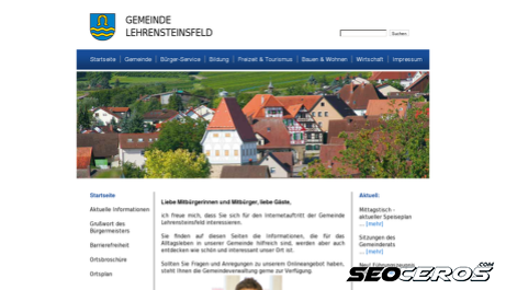 lehrensteinsfeld.de desktop előnézeti kép