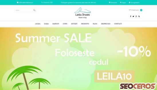 leilashoes.ro desktop előnézeti kép