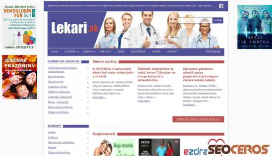 lekari.sk desktop vista previa