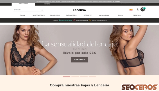 leonisa.com desktop vista previa