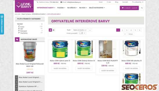 levne-barvy.cz/index.php/interierove-barvy/omyvatelne-barvy desktop náhled obrázku